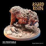 3D Printed Asgard Rising Royal Battle Lynxes 28 32 mm Wargaming DnD - Charming Terrain