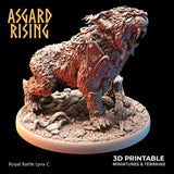 3D Printed Asgard Rising Royal Battle Lynxes 28 32 mm Wargaming DnD - Charming Terrain