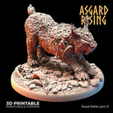 3D Printed Asgard Rising Royal Battle Lynxes 28 32 mm Wargaming DnD - Charming Terrain