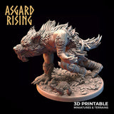 3D Printed Asgard Rising Shapeshifter Ulfhednar WereWolf 28mm-32mm Ragnarok D&D - Charming Terrain