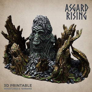 3D Printed Asgard Rising Sleeping Hill Giant Terrain 32mm D&D - Charming Terrain