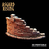 3D Printed Asgard Rising Small Ruins 28 32 mm Wargaming DnD - Charming Terrain