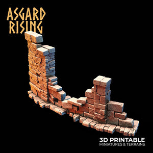 3D Printed Asgard Rising Small Ruins 28 32 mm Wargaming DnD - Charming Terrain