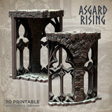 3D Printed Asgard Rising Stone Construction Ruins Modular Set 28mm - 32mm Ragnarok D&D - Charming Terrain