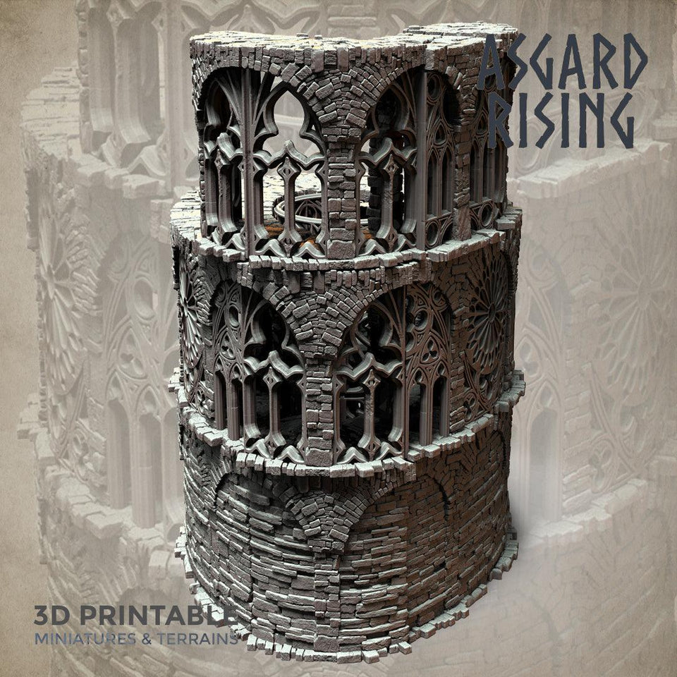 3D Printed Asgard Rising Stone Construction Ruins Modular Set 28mm - 32mm Ragnarok D&D - Charming Terrain