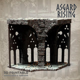 3D Printed Asgard Rising Stone Construction Ruins Modular Set 28mm - 32mm Ragnarok D&D - Charming Terrain