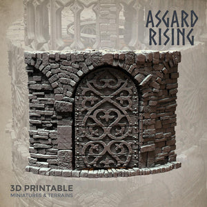 3D Printed Asgard Rising Stone Construction Ruins Modular Set 28mm - 32mm Ragnarok D&D - Charming Terrain