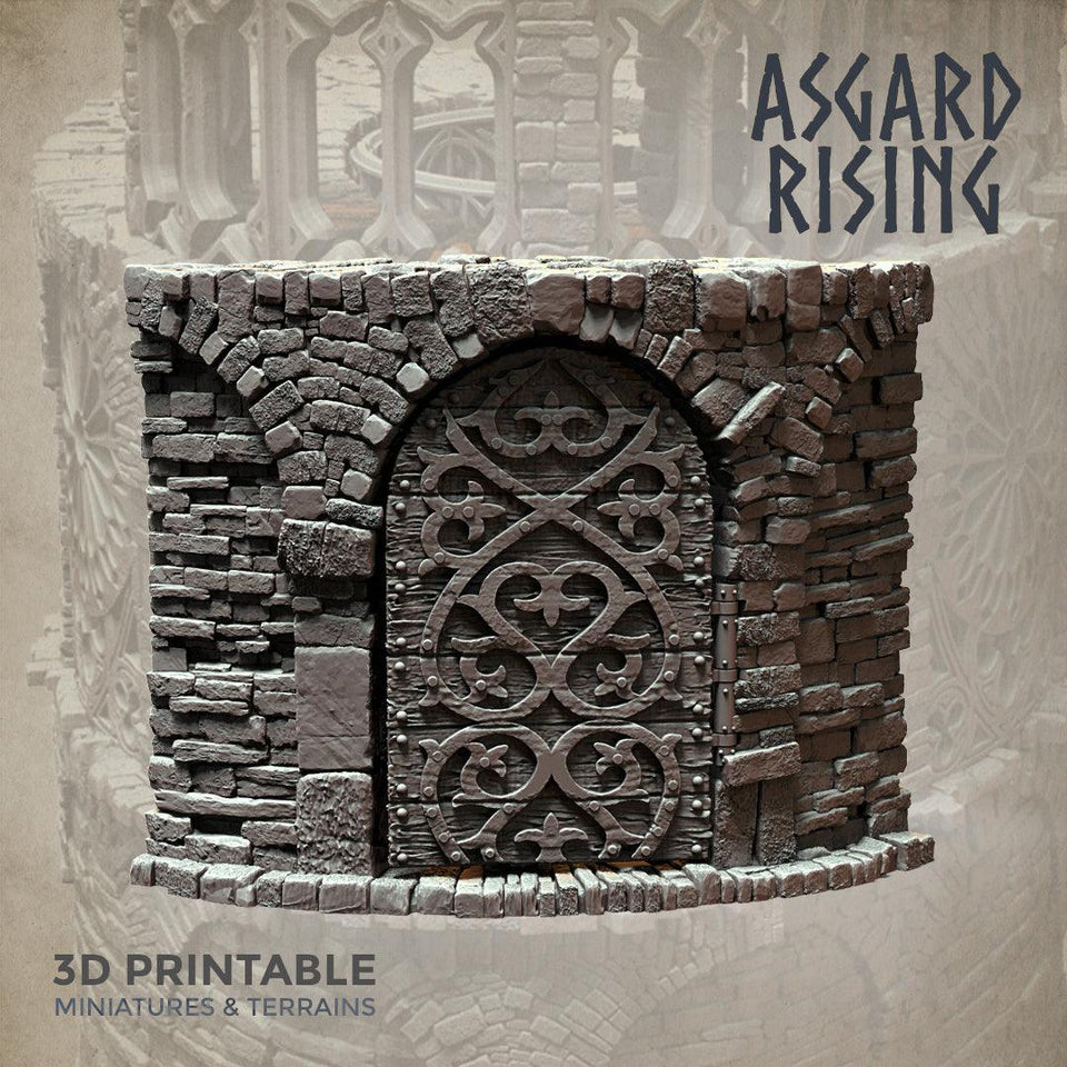 3D Printed Asgard Rising Stone Construction Ruins Modular Set 28mm - 32mm Ragnarok D&D - Charming Terrain