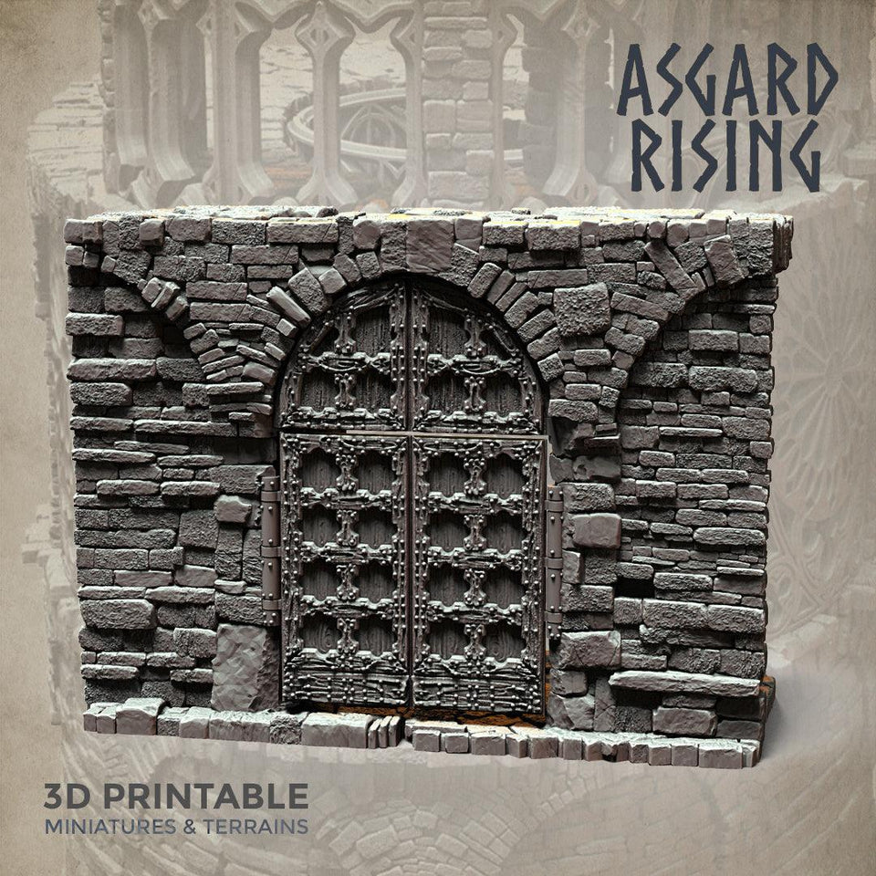 3D Printed Asgard Rising Stone Construction Ruins Modular Set 28mm - 32mm Ragnarok D&D - Charming Terrain