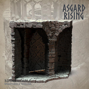 3D Printed Asgard Rising Stone Construction Ruins Modular Set 28mm - 32mm Ragnarok D&D - Charming Terrain