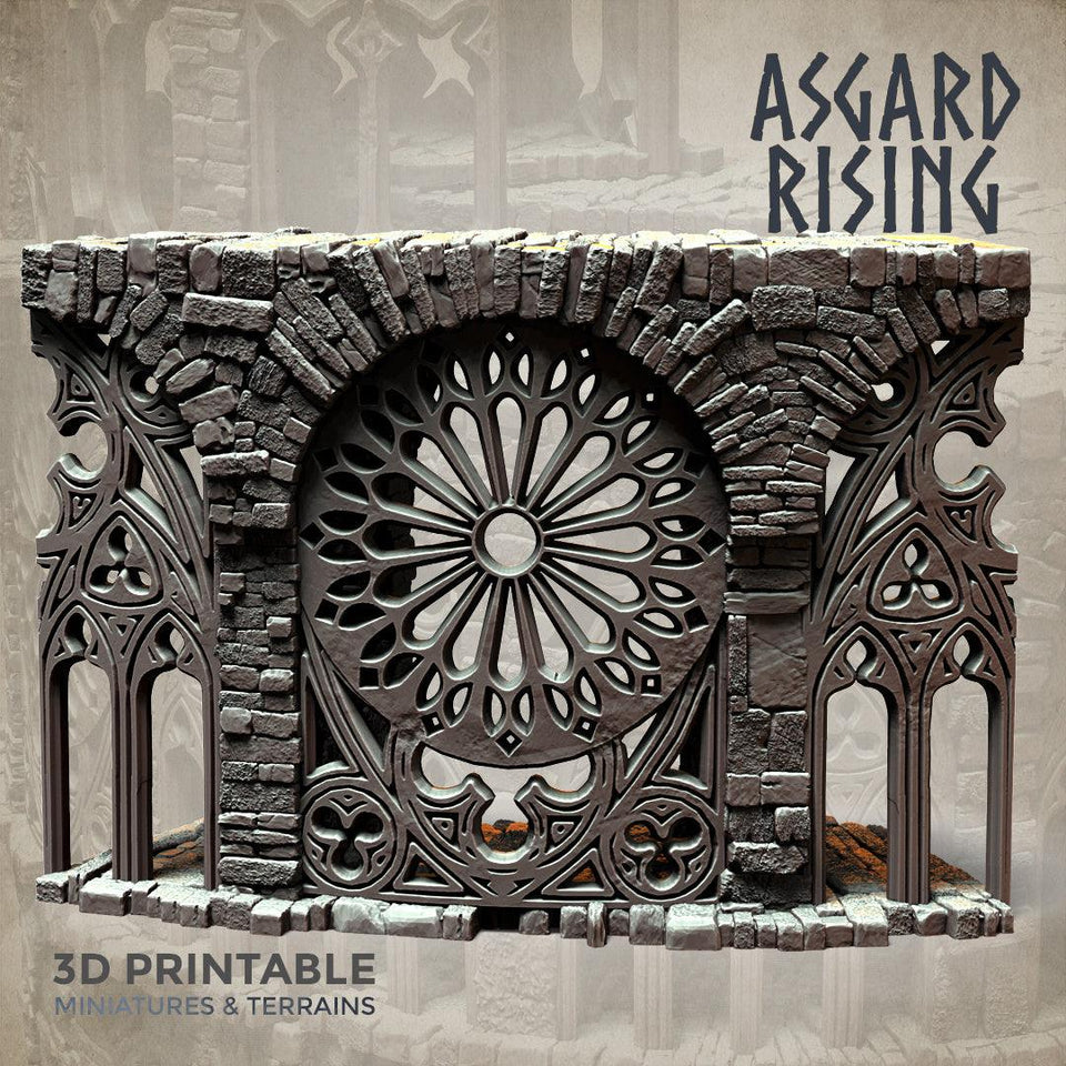 3D Printed Asgard Rising Stone Construction Ruins Modular Set 28mm - 32mm Ragnarok D&D - Charming Terrain