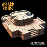 3D Printed Asgard Rising Stone Foundation 28 32 mm Wargaming DnD - Charming Terrain