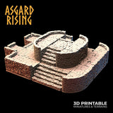 3D Printed Asgard Rising Stone Foundation 28 32 mm Wargaming DnD - Charming Terrain