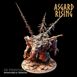 3D Printed Asgard Rising Stone Troll Idol 28mm 32mm D&D - Charming Terrain