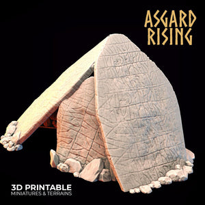 3D Printed Asgard Rising Tomb Entrance 28mm-32mm Ragnarok D&D - Charming Terrain