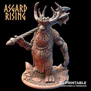 3D Printed Asgard Rising Trollfolk Mountain King | 32mm D&D - Charming Terrain