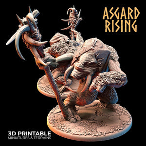 3D Printed Asgard Rising Tundra Trolls Set 28 32mm Ragnarok D&D - Charming Terrain