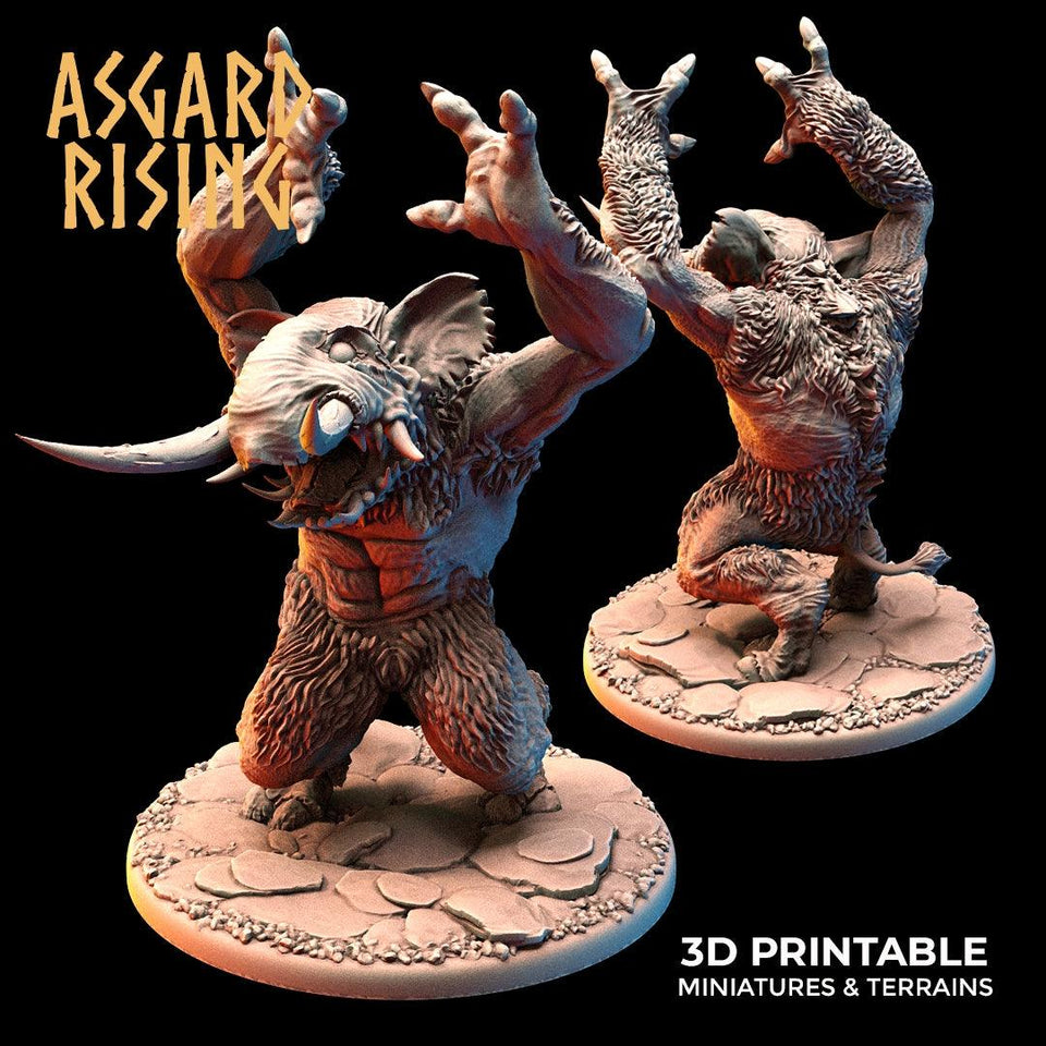 3D Printed Asgard Rising Tundra Trolls Set 28 32mm Ragnarok D&D - Charming Terrain