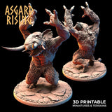 3D Printed Asgard Rising Tundra Trolls Set 28 32mm Ragnarok D&D - Charming Terrain