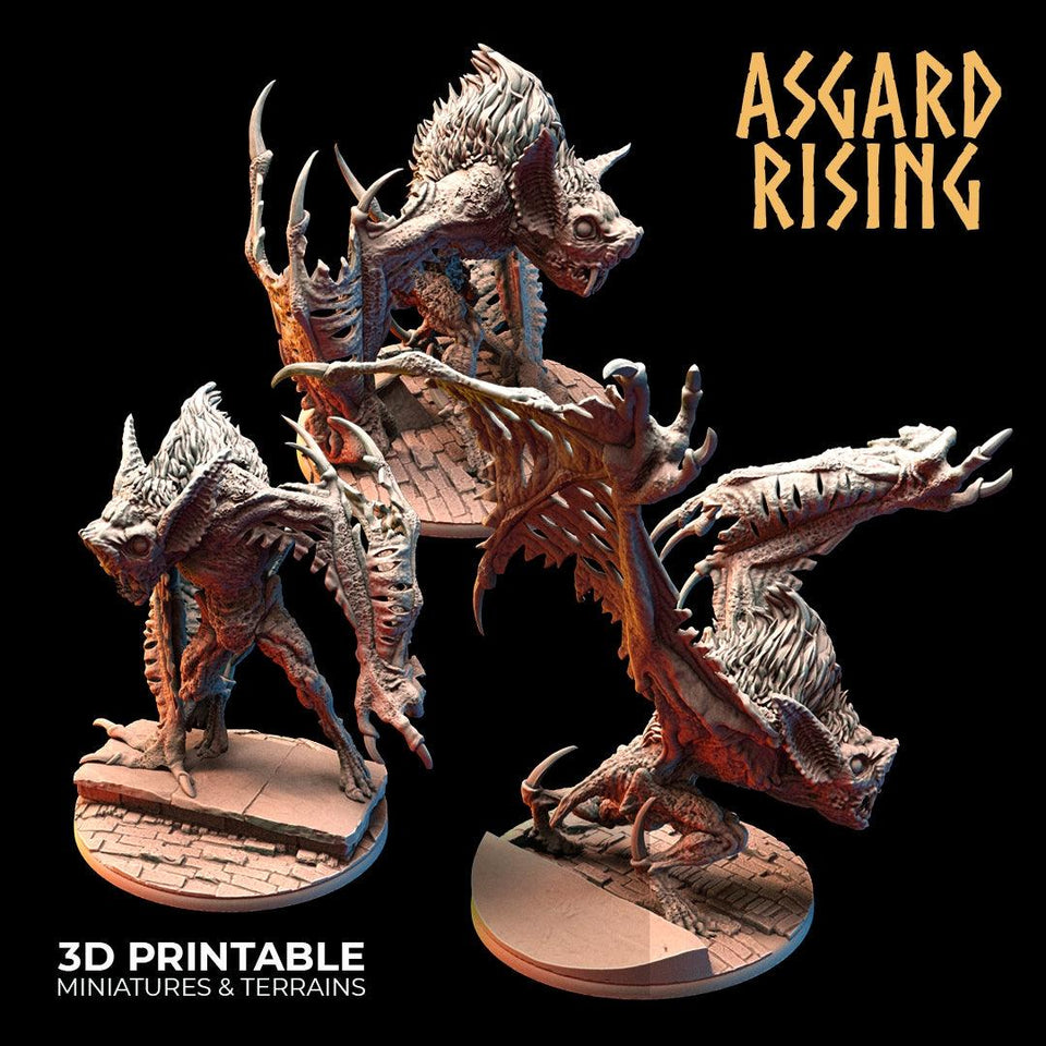 3D Printed Asgard Rising Varkolak Undead Creature 28mm - 32mm D&D - Charming Terrain