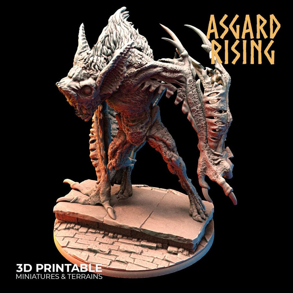 3D Printed Asgard Rising Varkolak Undead Creature 28mm - 32mm D&D - Charming Terrain