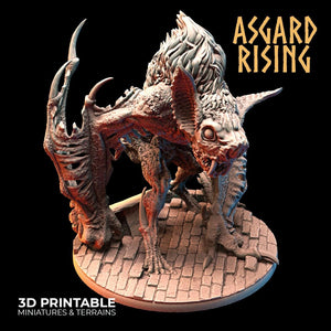 3D Printed Asgard Rising Varkolak Undead Creature 28mm - 32mm D&D - Charming Terrain