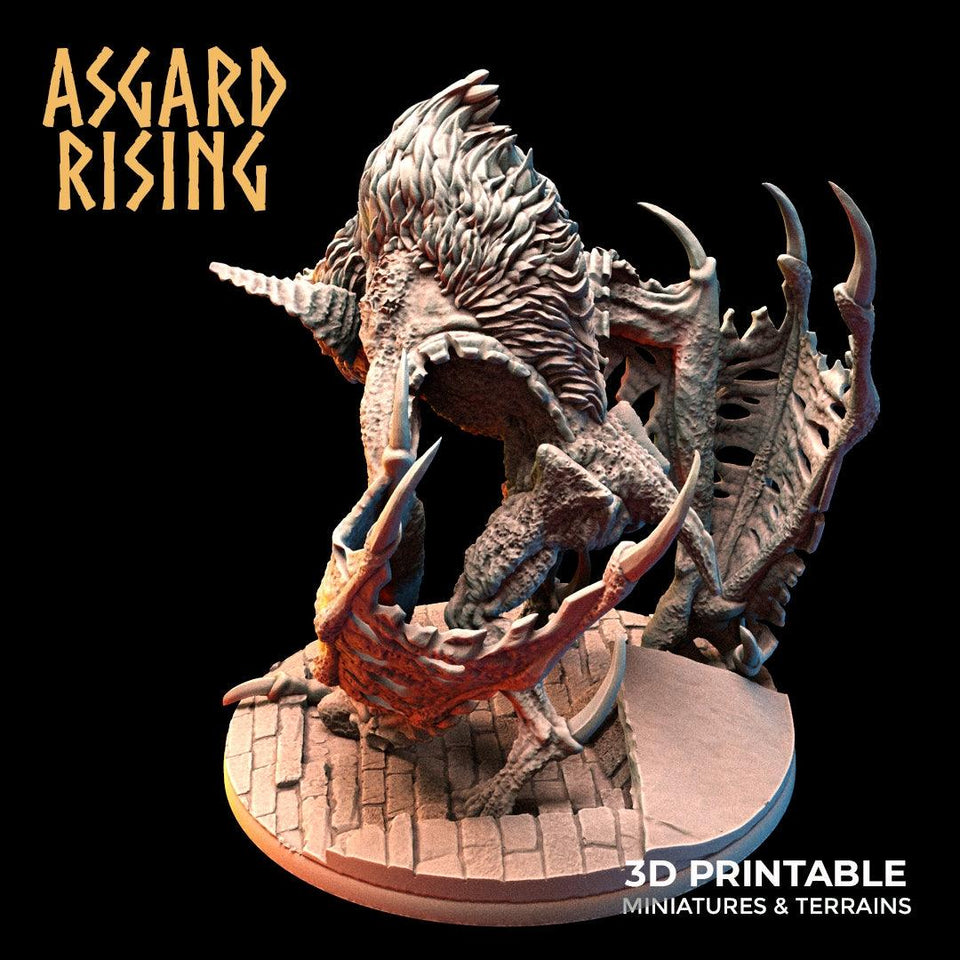 3D Printed Asgard Rising Varkolak Undead Creature 28mm - 32mm D&D - Charming Terrain