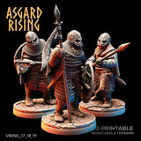 3D Printed Asgard Rising Viking Hersir with Guardsmen 28 32mm Wargaming DnD - Charming Terrain