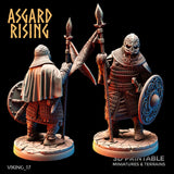 3D Printed Asgard Rising Viking Hersir with Guardsmen 28 32mm Wargaming DnD - Charming Terrain