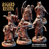 3D Printed Asgard Rising Viking Rangers 28 32 mm Wargaming DnD - Charming Terrain