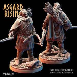 3D Printed Asgard Rising Viking Rangers 28 32 mm Wargaming DnD - Charming Terrain