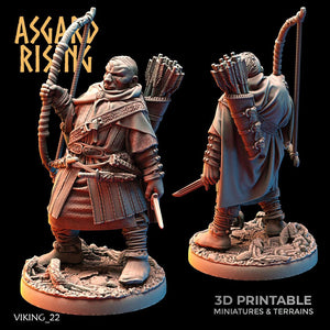 3D Printed Asgard Rising Viking Rangers 28 32 mm Wargaming DnD - Charming Terrain