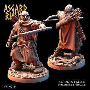 3D Printed Asgard Rising Viking Rangers 28 32 mm Wargaming DnD - Charming Terrain