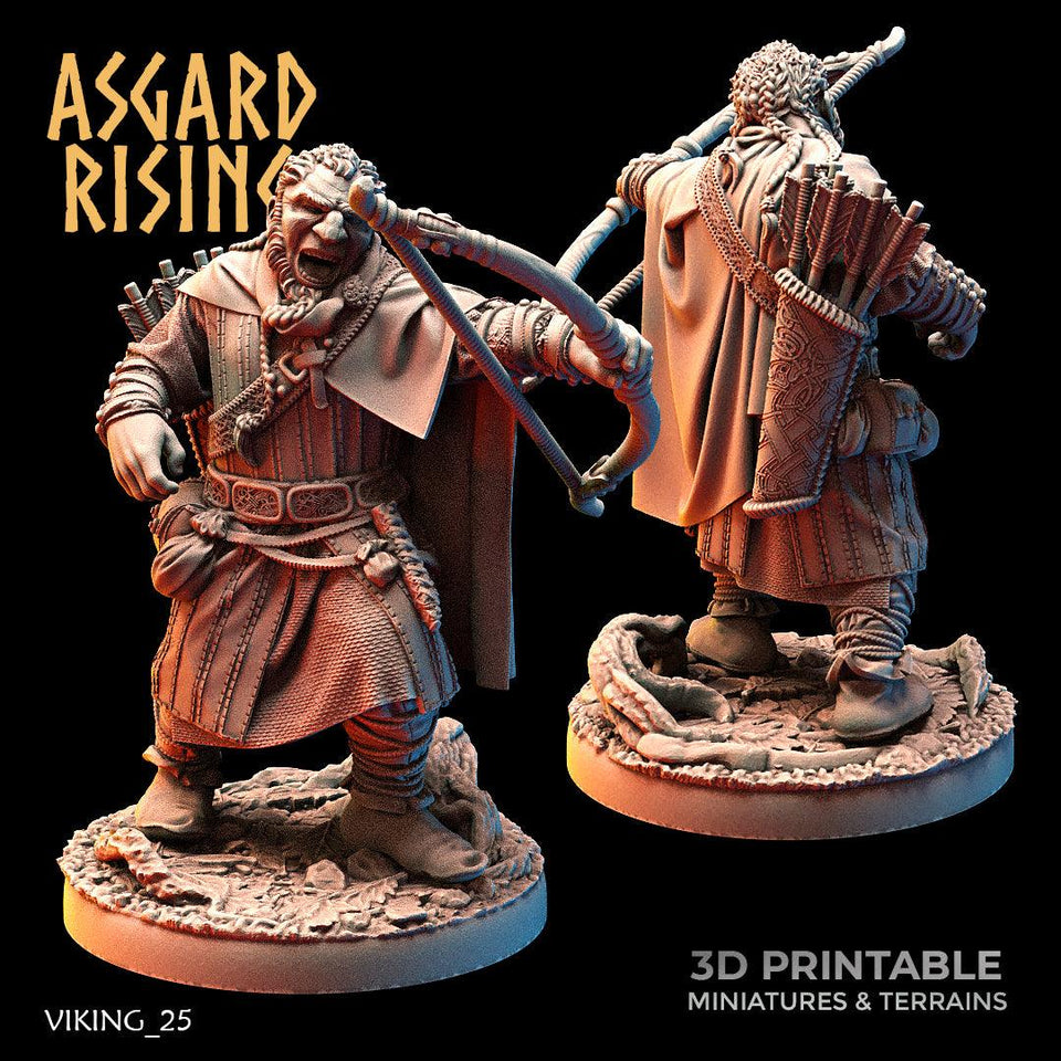 3D Printed Asgard Rising Viking Rangers 28 32 mm Wargaming DnD - Charming Terrain