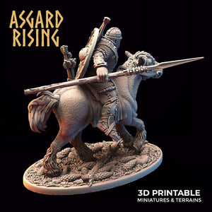 3D Printed Asgard Rising Viking Riders Modular Warband 28mm - 32mm - Charming Terrain