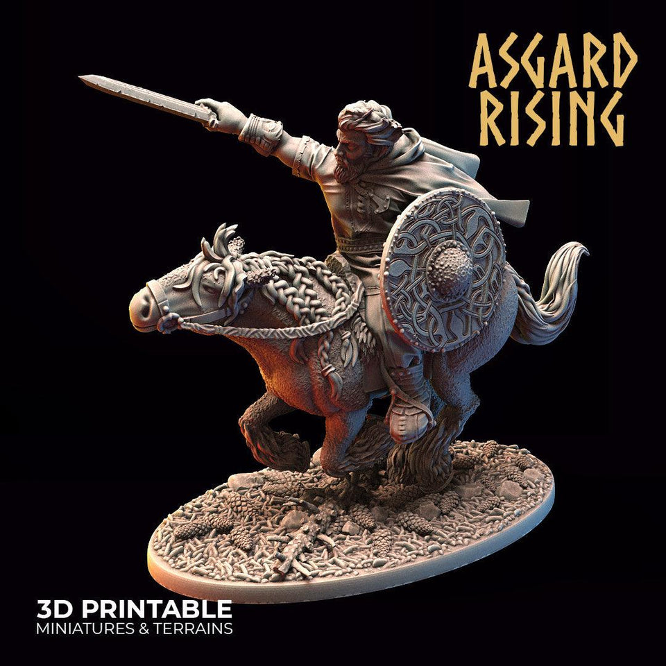 3D Printed Asgard Rising Viking Riders Modular Warband 28mm - 32mm - Charming Terrain