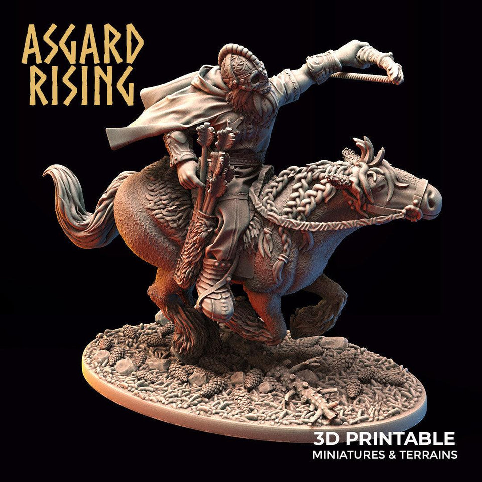 3D Printed Asgard Rising Viking Riders Modular Warband 28mm - 32mm - Charming Terrain