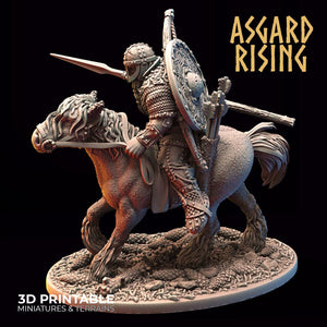 3D Printed Asgard Rising Viking Riders Modular Warband 28mm - 32mm - Charming Terrain