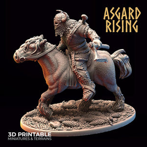 3D Printed Asgard Rising Viking Riders Modular Warband 28mm - 32mm - Charming Terrain