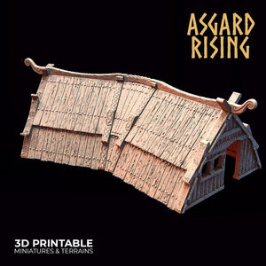 3D Printed Asgard Rising Viking Village Modular Set 28mm - 32mm Ragnarok D&D - Charming Terrain