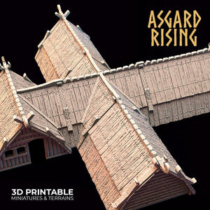 3D Printed Asgard Rising Viking Village Volume 2 Modular Set 28mm - 32mm Ragnarok D&D - Charming Terrain