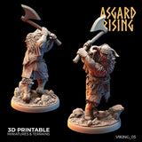 3D Printed Asgard Rising Vikings of the White Bear Clan Warriors 28mm - 32mm - Charming Terrain