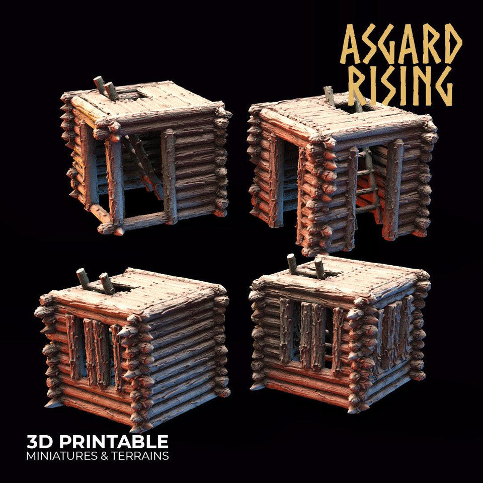 3D Printed Asgard Rising Watchtower 28mm - 32mm Ragnarok D&D - Charming Terrain