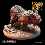 3D Printed Asgard Rising Wild Lynxes 28 32 mm Wargaming DnD - Charming Terrain