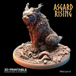 3D Printed Asgard Rising Wild Lynxes 28 32 mm Wargaming DnD - Charming Terrain