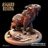 3D Printed Asgard Rising Wild Lynxes 28 32 mm Wargaming DnD - Charming Terrain