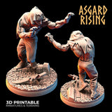 3D Printed Asgard Rising Zombies Undead Set 28mm - 32mm - Charming Terrain