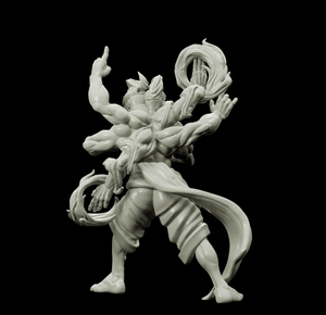 3D Printed Bestiary Vol. 4 Nafarrate - Agni Vedalken 32mm Ragnarok D&D - Charming Terrain