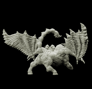 3D Printed Bestiary Vol. 4 Nafarrate - Chimera 32mm Ragnarok D&D - Charming Terrain