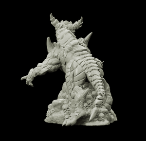 3D Printed Bestiary Vol. 4 Nafarrate - Cidraen Thunder Dragon 32mm Ragnarok D&D - Charming Terrain